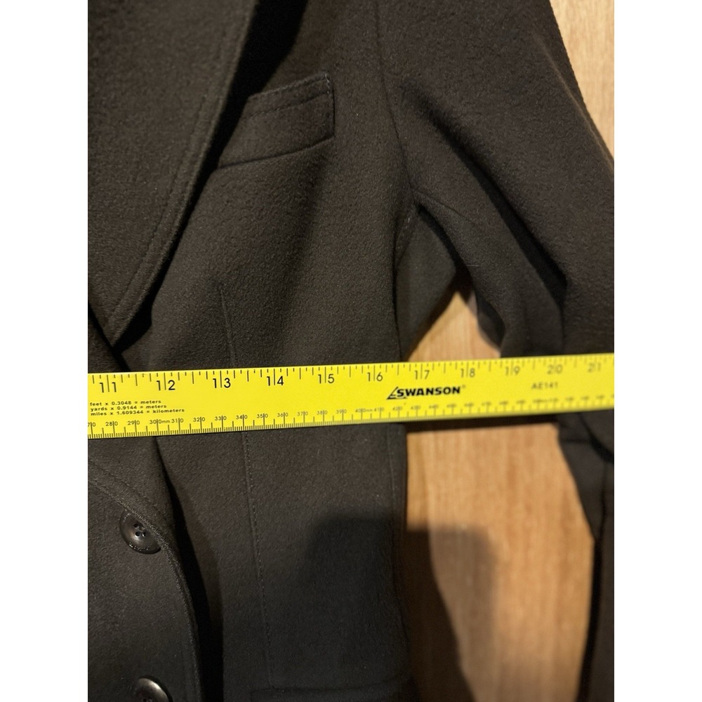 Burberry London Double Breasted Brown Size 6 Wool Cashmere Overcoat - Picture 10 of 13
